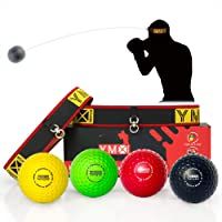 Los mejores  - YMX BOXING Pelotas de Reflejo-Boxing Reflex Ball — 4 Pelotas de Reacción de Reflejo más 2 Ajustables- Ideal para…